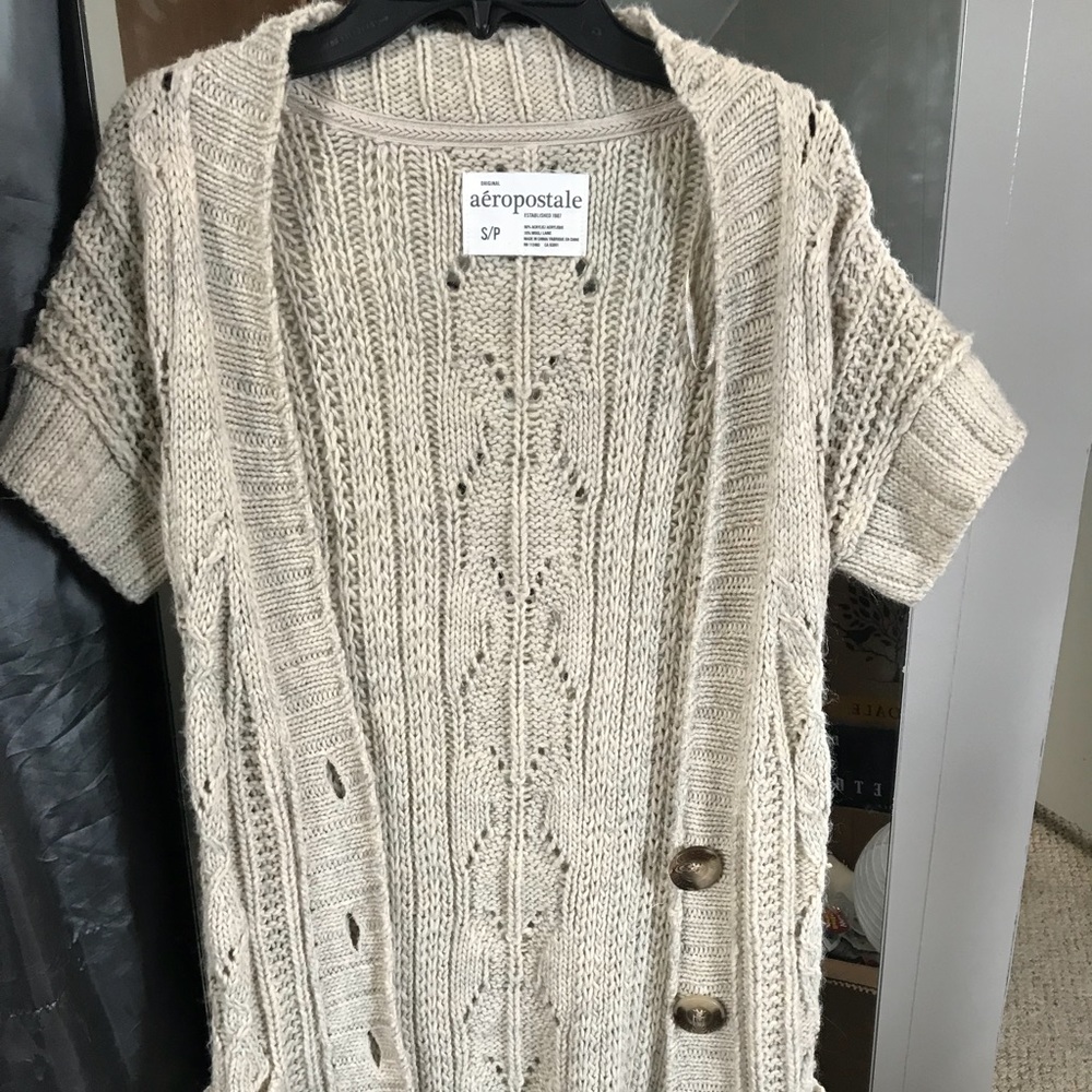 Tan Knit Aeropostale Cardigan